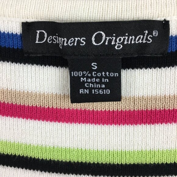 Designers Originals Muliticolor Striped Sleeveless Knit Sweater Tank - Picture 5 of 9